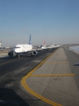 the line of people waiting for air force one to clear.JPG